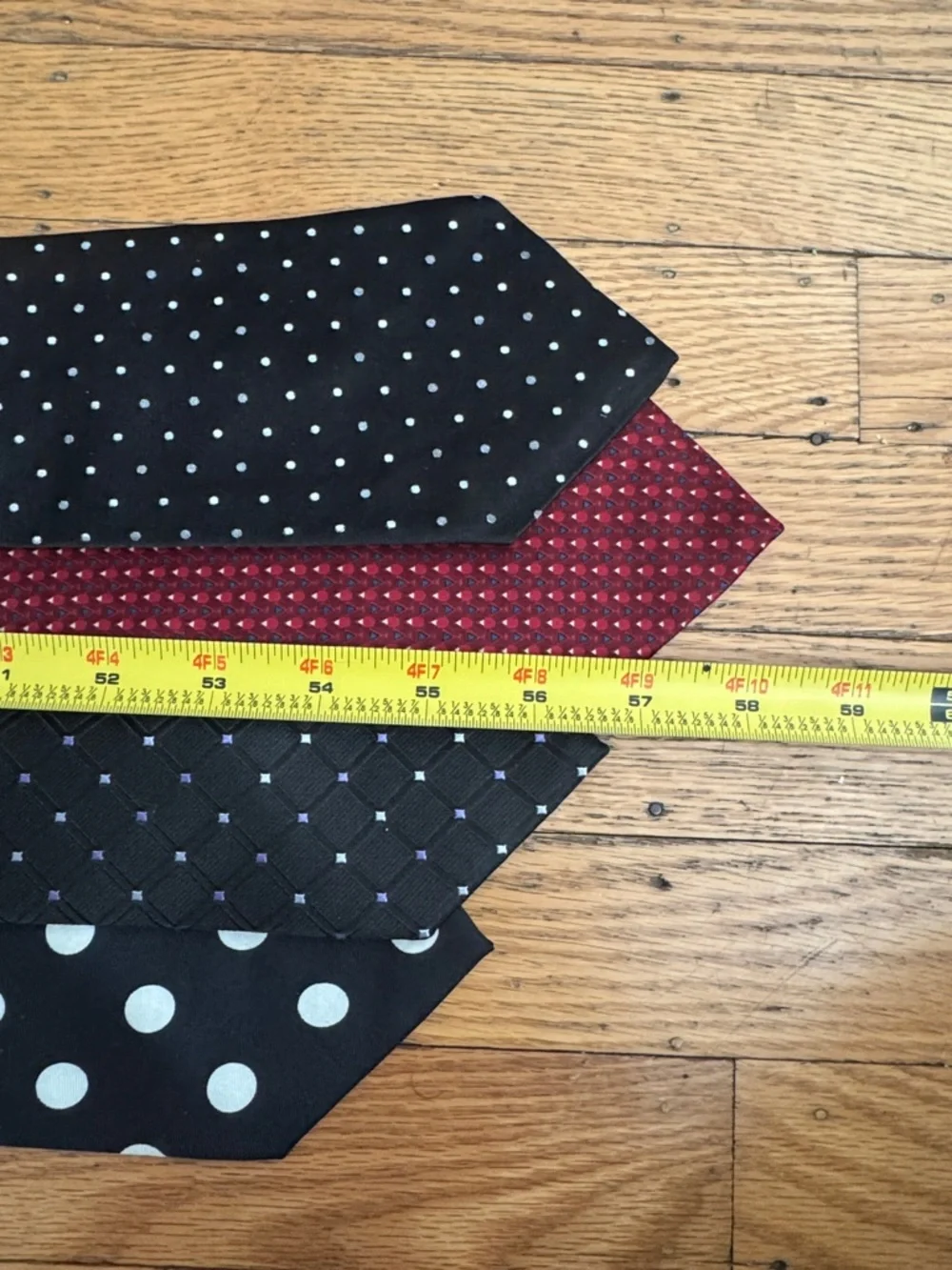 Men's Polka Dot Silk Tie Set of 4